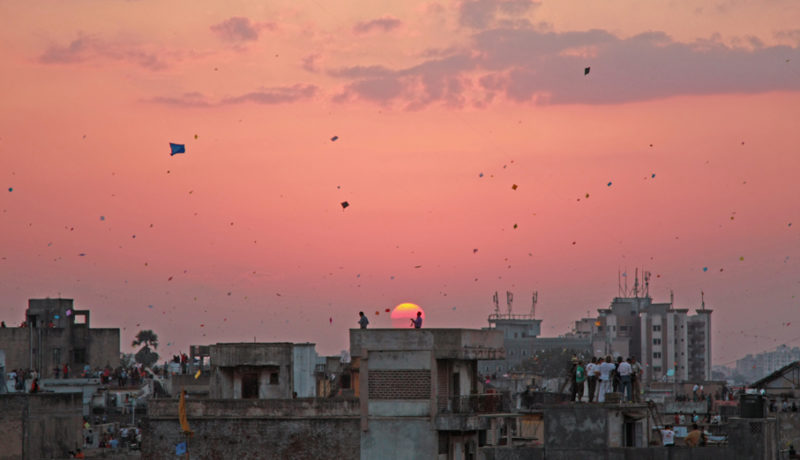 Uttarayan Kite flying festival in Gujarat